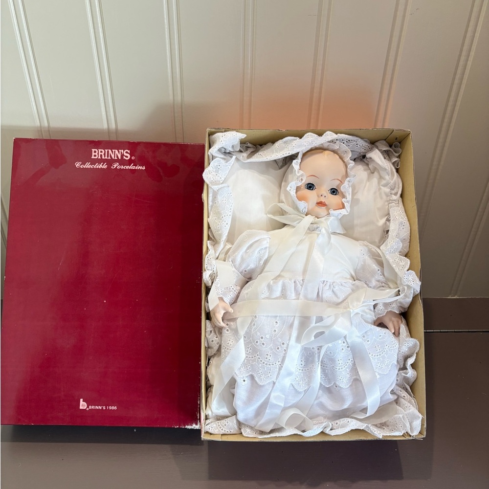 Porcelain Doll in Elegant White
